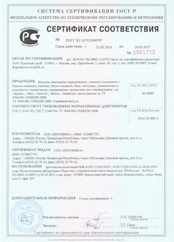 15.02.2025 Сестрорецк - Изделия санитарные керамические
